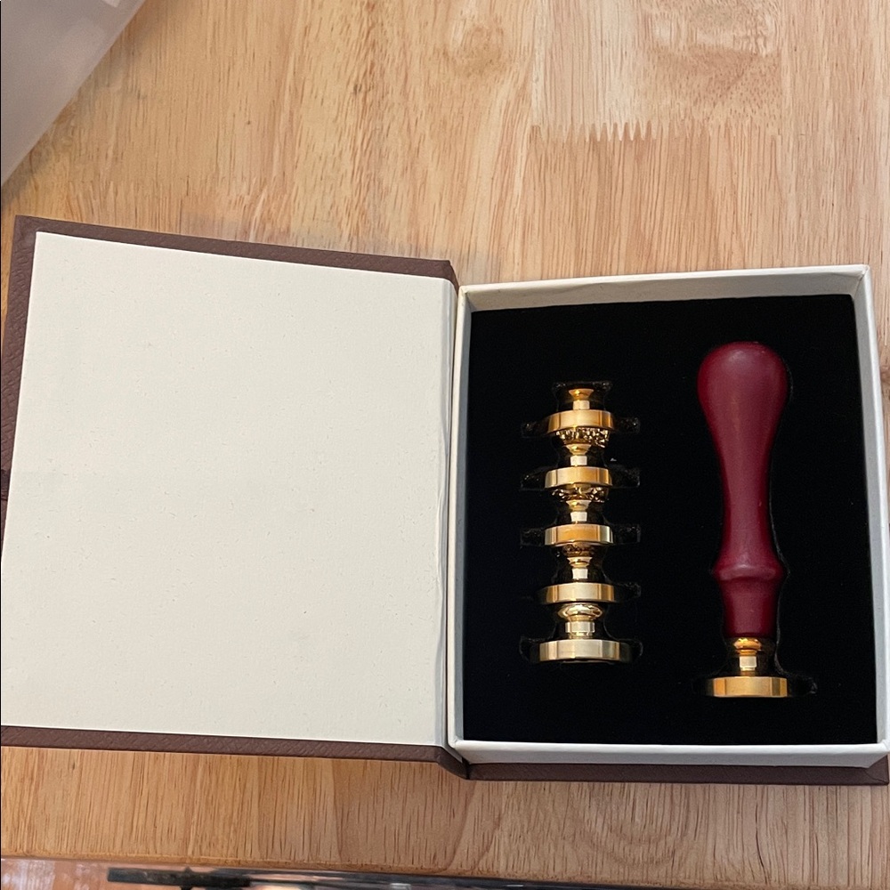 New in Box Wax Seal Stamp Set
